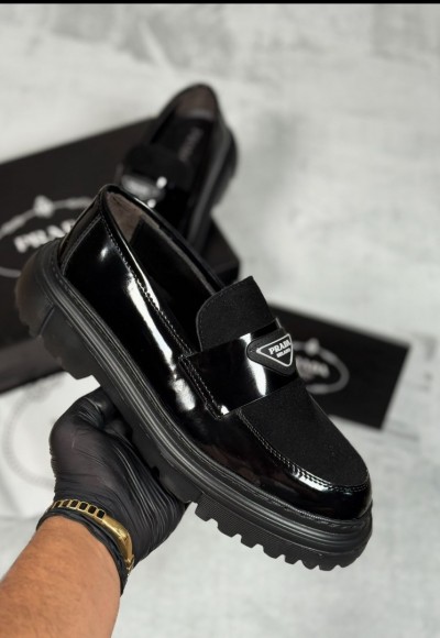 YENİ SEZON PRD PREMIUM CASUAL MODEL - SİYAH RUGAN ÜST SÜET DERİ