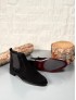 2025 KLASİK İTALYAN BANDAJLI SİYAH SÜET DERİ BOT - SİYAH SÜET BOT