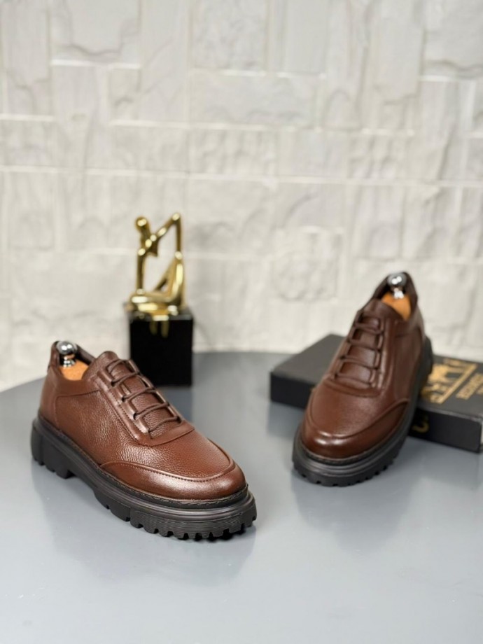  YENİ SEZON ZR CASUAL MODEL - KAHVE PÜTÜR DERİ