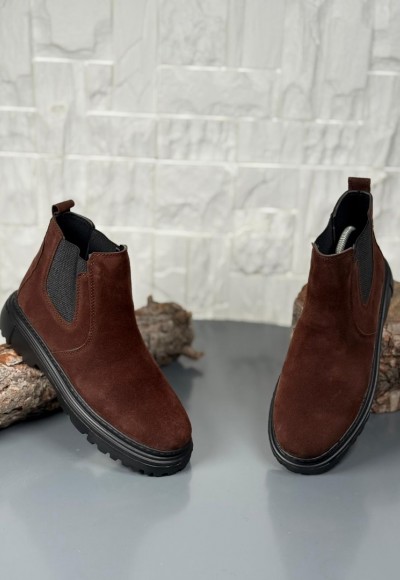 2025 KAHVE SÜET  PRD BANDAJLI  EVA TABAN BOT - KAHVERENGİ SÜET