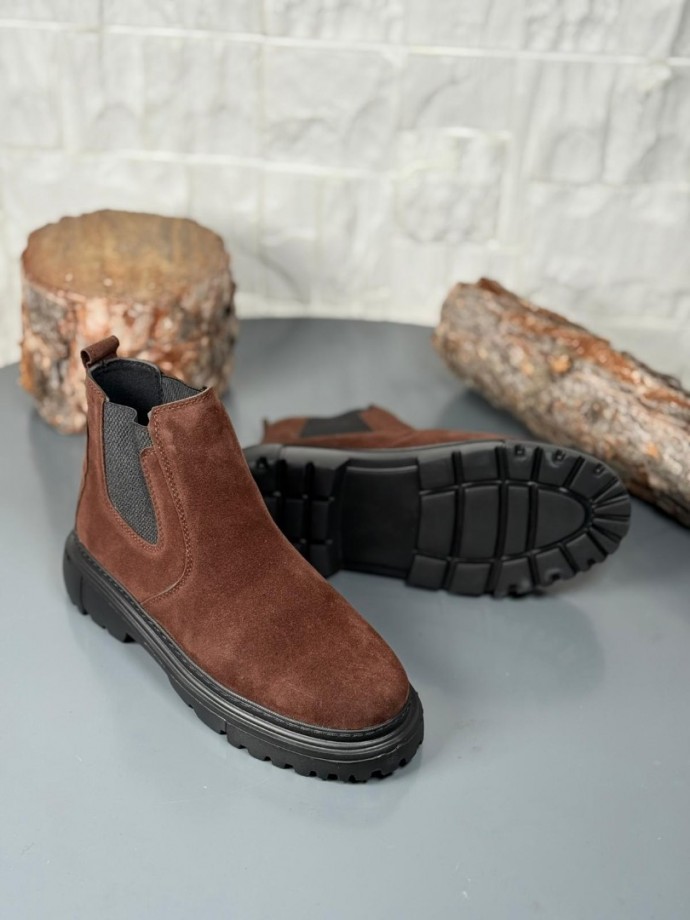 2025 KAHVE SÜET  PRD BANDAJLI  EVA TABAN BOT - KAHVERENGİ SÜET