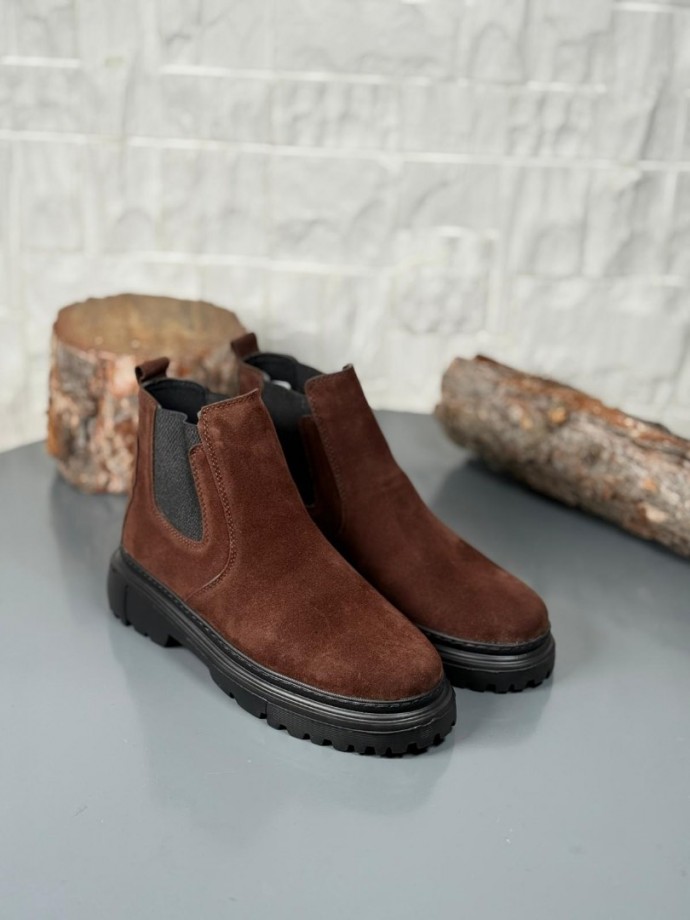 2025 KAHVE SÜET  PRD BANDAJLI  EVA TABAN BOT - KAHVERENGİ SÜET