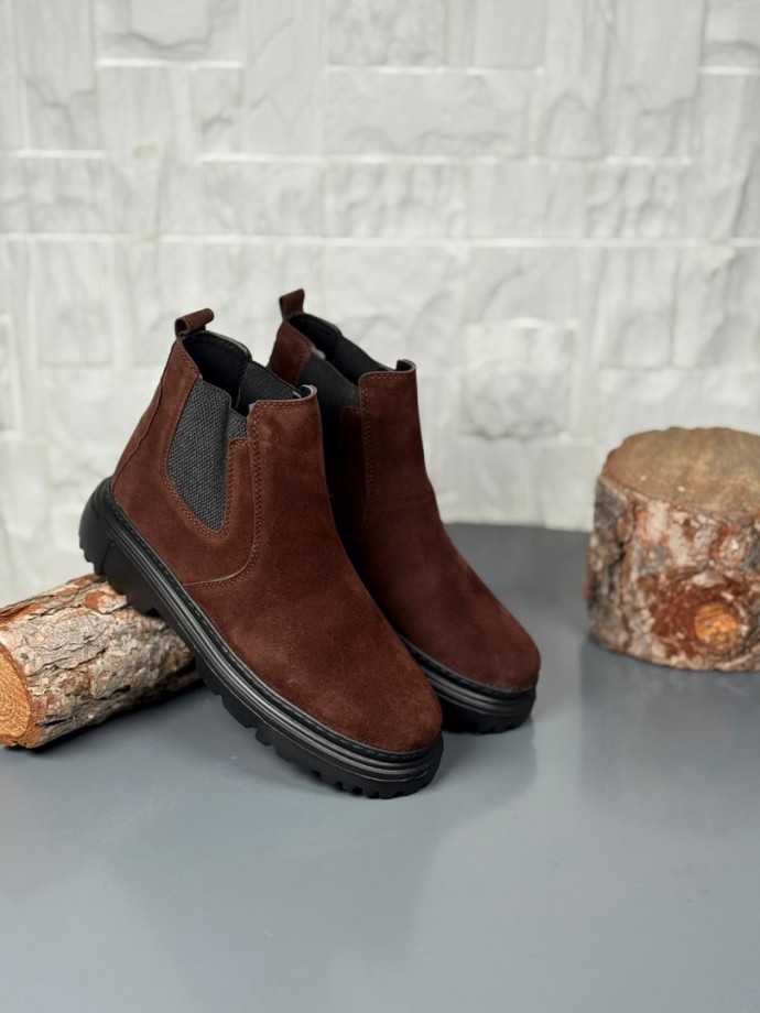 2025 KAHVE SÜET  PRD BANDAJLI  EVA TABAN BOT - KAHVERENGİ SÜET