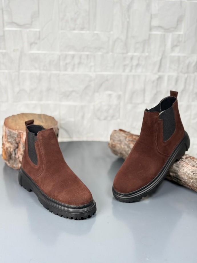 2025 KAHVE SÜET  PRD BANDAJLI  EVA TABAN BOT - KAHVERENGİ SÜET