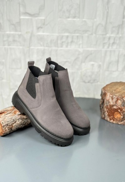 2025 GRİ SÜET  PRD BANDAJLI  EVA TABAN BOT - GRİ SÜET