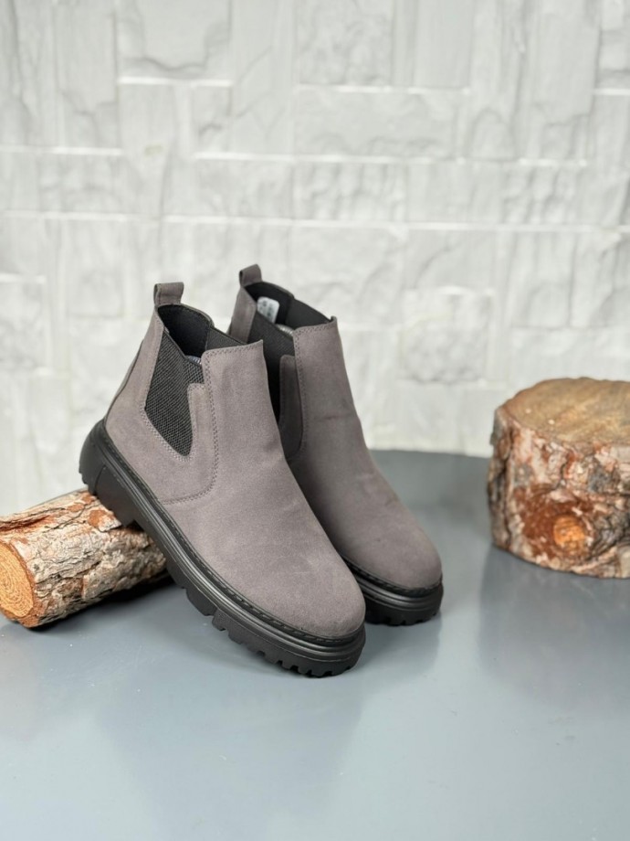 2025 GRİ SÜET  PRD BANDAJLI  EVA TABAN BOT - GRİ SÜET