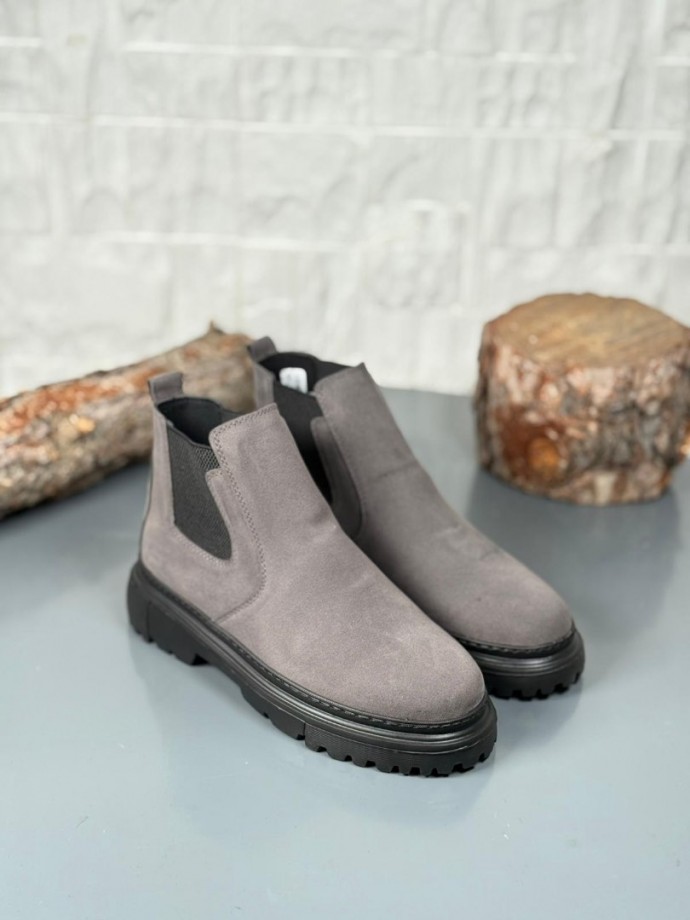 2025 GRİ SÜET  PRD BANDAJLI  EVA TABAN BOT - GRİ SÜET