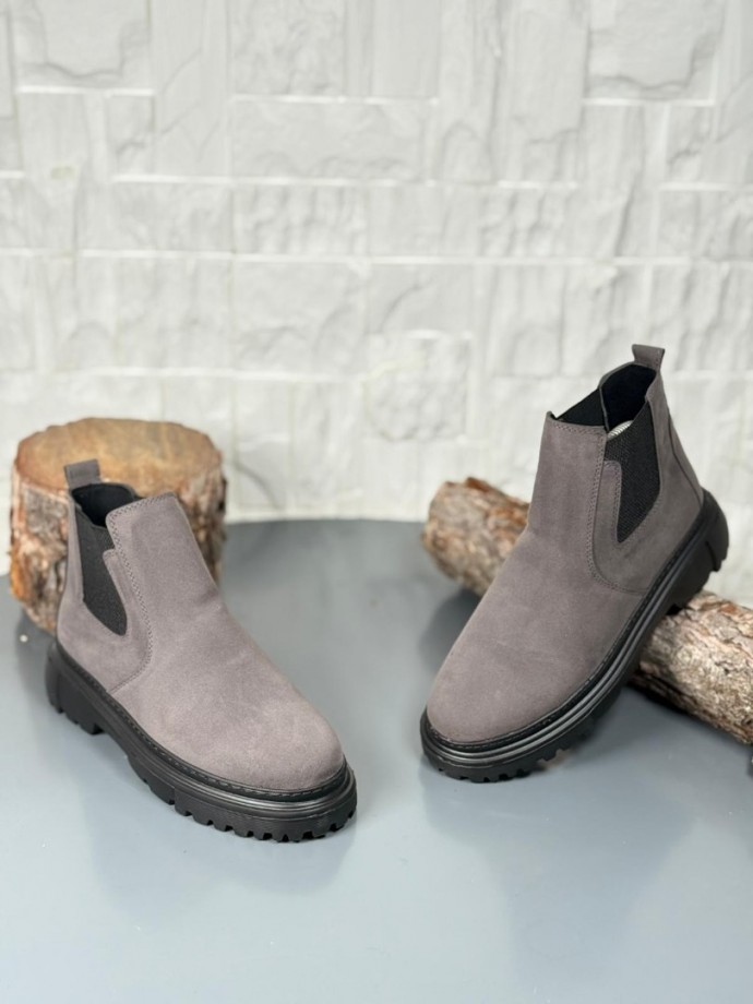 2025 GRİ SÜET  PRD BANDAJLI  EVA TABAN BOT - GRİ SÜET