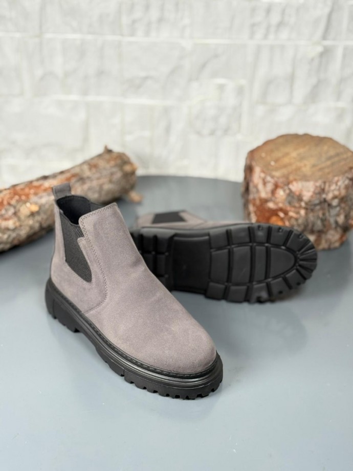 2025 GRİ SÜET  PRD BANDAJLI  EVA TABAN BOT - GRİ SÜET