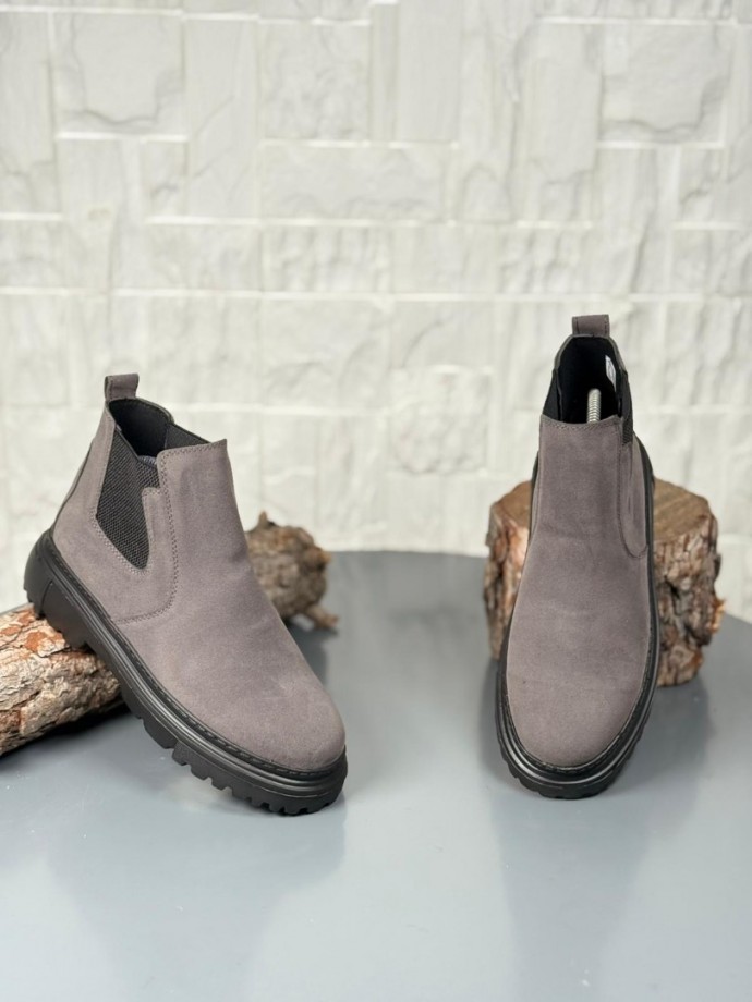 2025 GRİ SÜET  PRD BANDAJLI  EVA TABAN BOT - GRİ SÜET