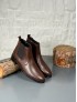  2025 KLASİK İTALYAN FERMUARLI DERİ BOT - KAHVERENGİ DERİ BOT