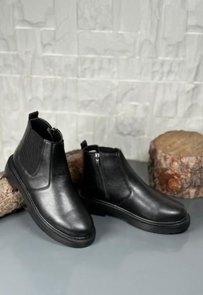  2025 SİYAH DERİ ZRA EVA TABAN BOT - SİYAH DERİ BOT