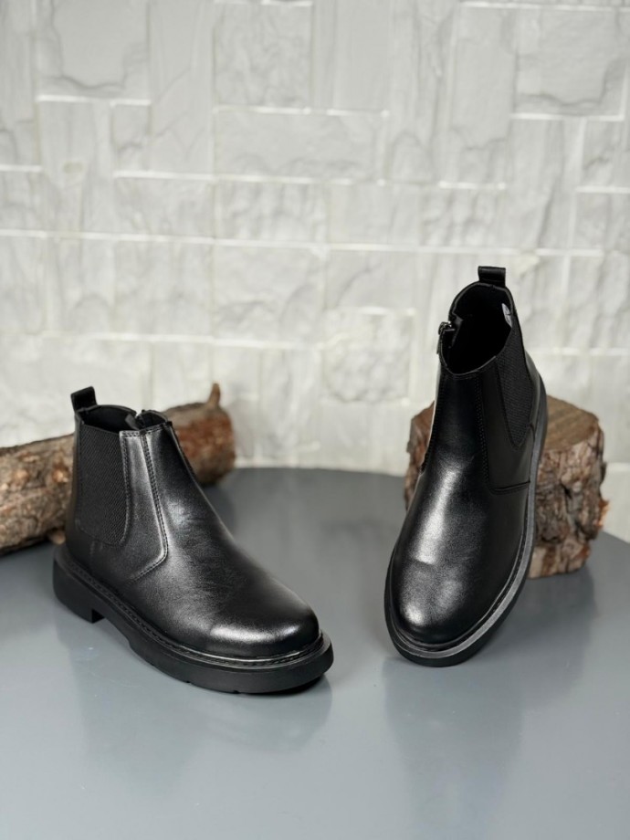  2025 SİYAH DERİ ZRA EVA TABAN BOT - SİYAH DERİ BOT