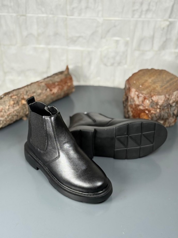  2025 SİYAH DERİ ZRA EVA TABAN BOT - SİYAH DERİ BOT