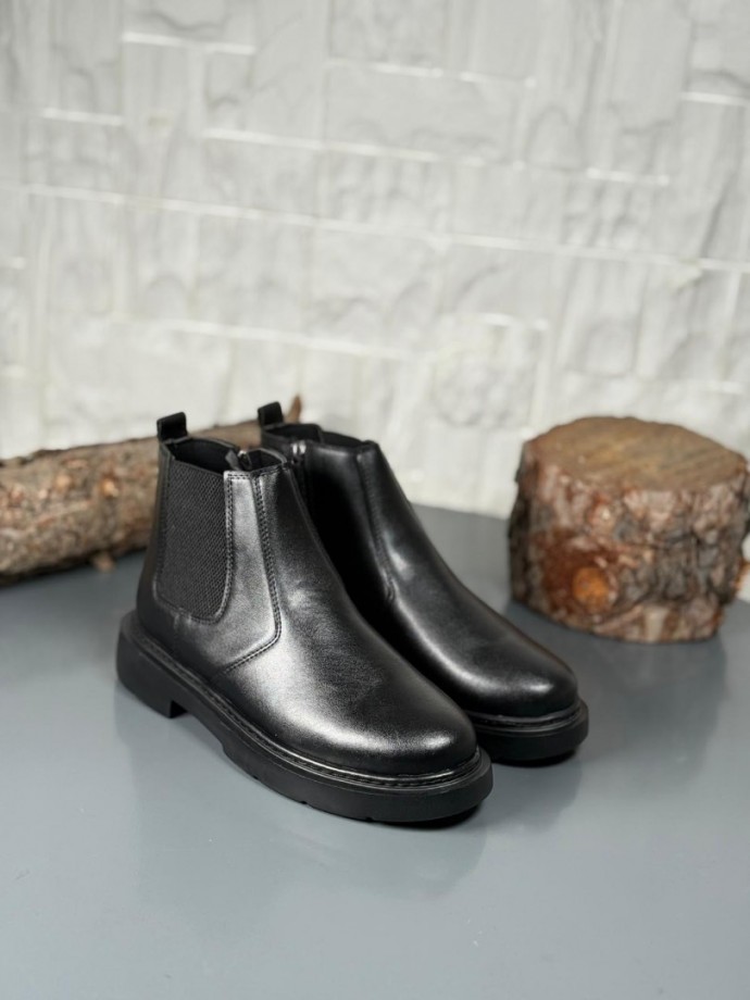  2025 SİYAH DERİ ZRA EVA TABAN BOT - SİYAH DERİ BOT