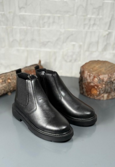  2025 SİYAH DERİ ZRA EVA TABAN BOT - SİYAH DERİ BOT