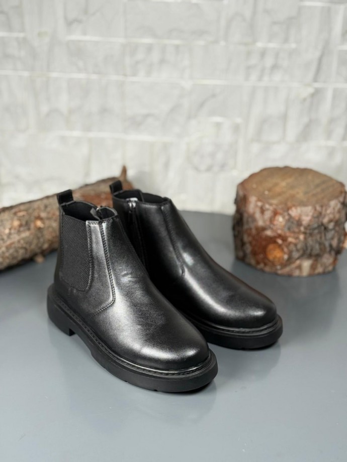  2025 SİYAH DERİ ZRA EVA TABAN BOT - SİYAH DERİ BOT