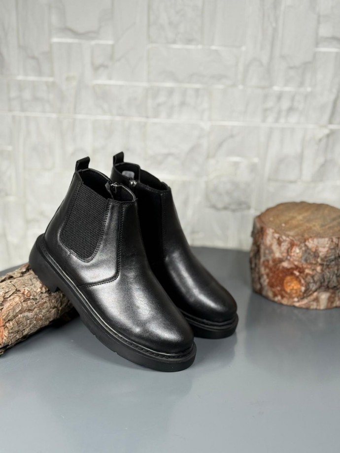  2025 SİYAH DERİ ZRA EVA TABAN BOT - SİYAH DERİ BOT