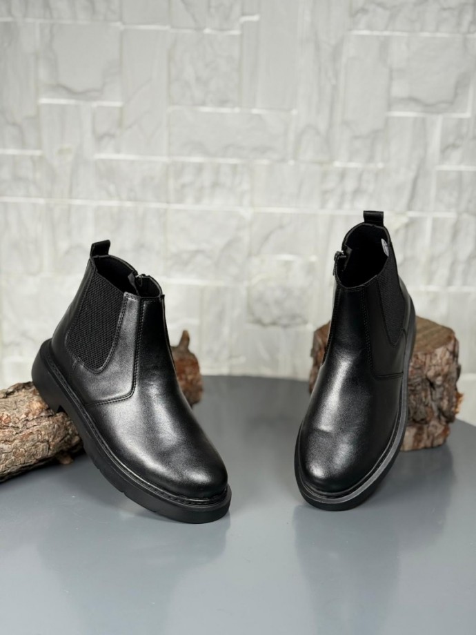  2025 SİYAH DERİ ZRA EVA TABAN BOT - SİYAH DERİ BOT