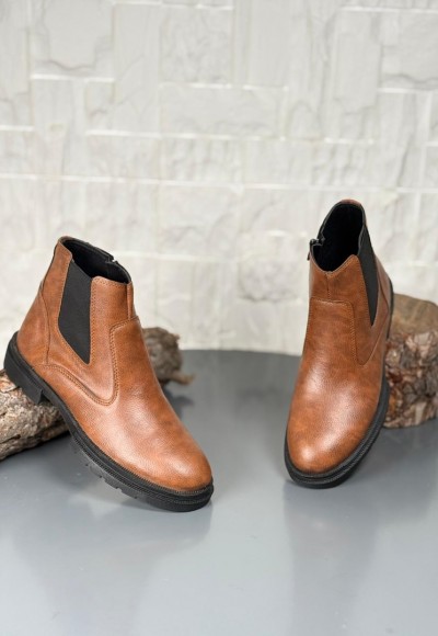  2025 TABA CRAZY ŞRINQIL MAT DERİ PRD FERMUARLI EVA TABAN BOT  - TABA CRAZY ŞRINQIL MAT DERİ