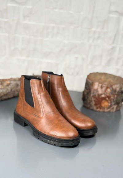  2025 TABA CRAZY ŞRINQIL MAT DERİ PRD FERMUARLI EVA TABAN BOT  - TABA CRAZY ŞRINQIL MAT DERİ