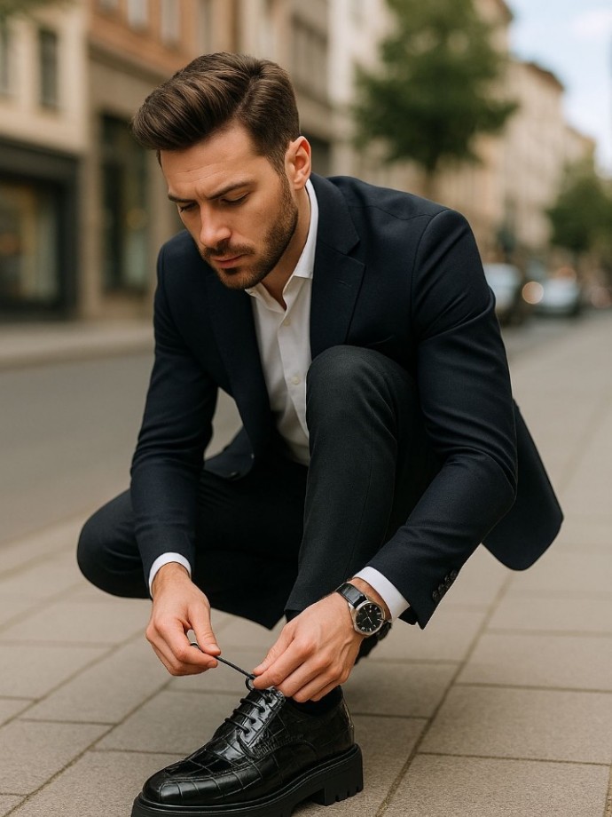 YENİ SEZON ZR PREMIUM MODEL - SİYAH KROKAN DERİ