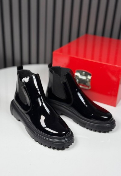 2025 CHELSEA İTALYAN SİYAH RUGAN BANDAJLI EVA BOT - SİYAH RUGAN  BOT