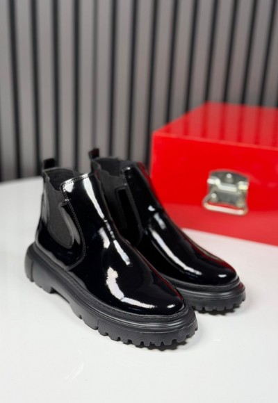 2025 CHELSEA İTALYAN SİYAH RUGAN BANDAJLI EVA BOT - SİYAH RUGAN  BOT