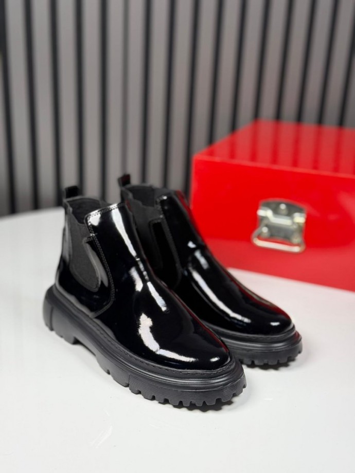 2025 CHELSEA İTALYAN SİYAH RUGAN BANDAJLI EVA BOT - SİYAH RUGAN  BOT