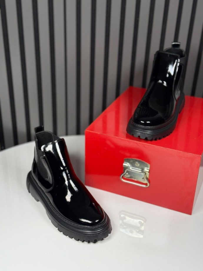 2025 CHELSEA İTALYAN SİYAH RUGAN BANDAJLI EVA BOT - SİYAH RUGAN  BOT