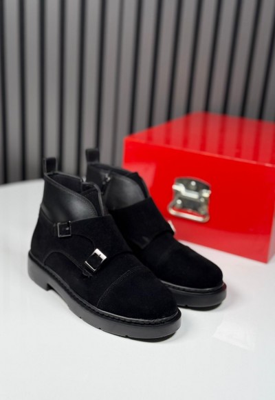 2025 CHELSEA İTALYAN TOKALI SÜET EVA BOT - SİYAH SÜET BOT