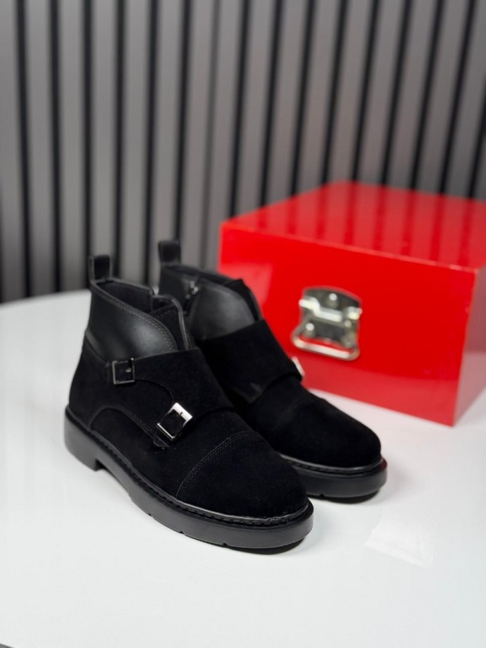 2025 CHELSEA İTALYAN TOKALI SÜET EVA BOT - SİYAH SÜET BOT