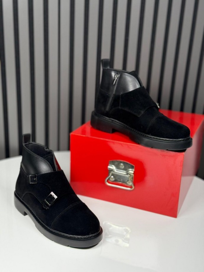 2025 CHELSEA İTALYAN TOKALI SÜET EVA BOT - SİYAH SÜET BOT