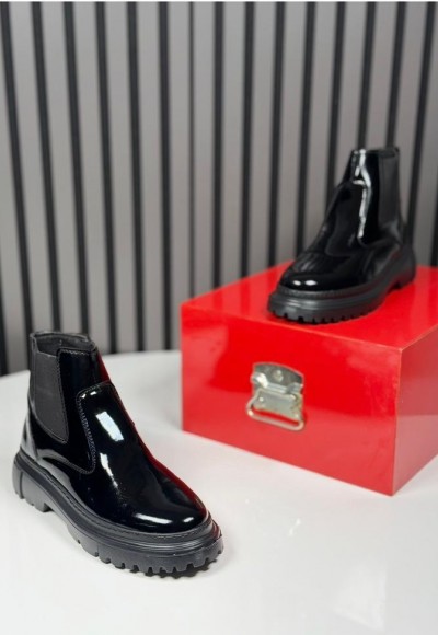 2025 CHELSEA İTALYAN SİYAH RUGAN FERMUARLI BOT - SİYAH RUGAN  BOT