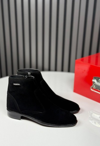 2025 PRD KLASİK İTALYAN SİYAH SÜET BOT - SİYAH SÜET BOT