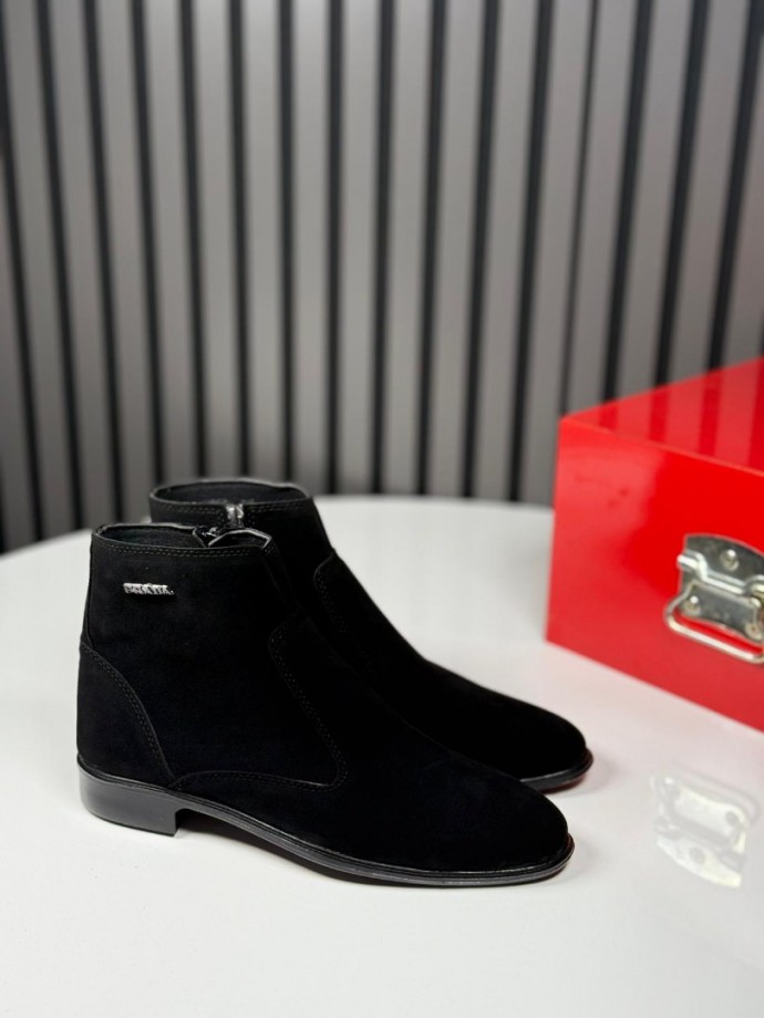 2025 PRD KLASİK İTALYAN SİYAH SÜET BOT - SİYAH SÜET BOT