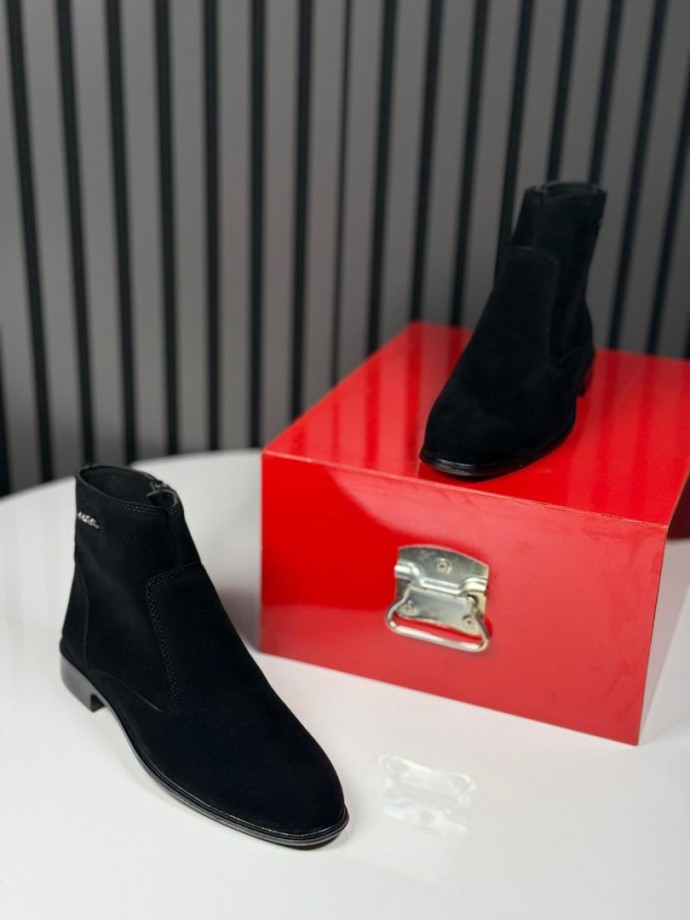 2025 PRD KLASİK İTALYAN SİYAH SÜET BOT - SİYAH SÜET BOT