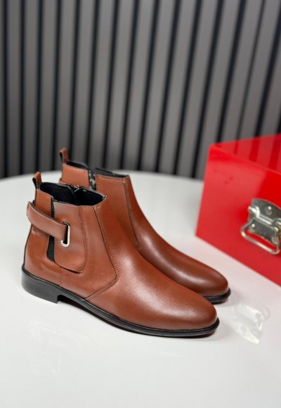 2025 ÇIRTLI KLASİK İTALYAN TABA DERİ BOT - TABA DERİ BOT