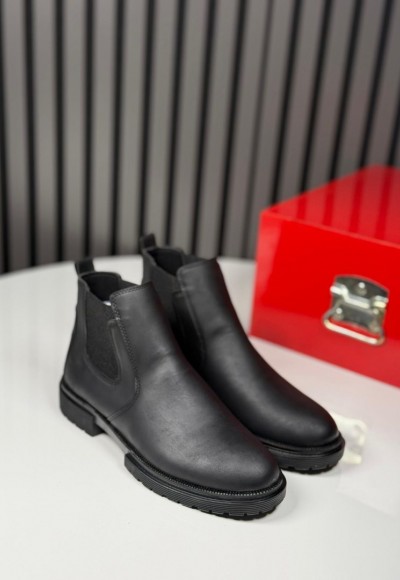 2025 CHELSEA KIŞLIK CRAZY DERİ BOT - CRAZY SİYAH BOT