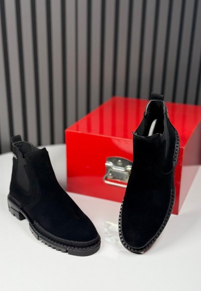 2025 PRD CHELSEA İTALYAN SİYAH SÜET  BOT - SİYAH SÜET BOT