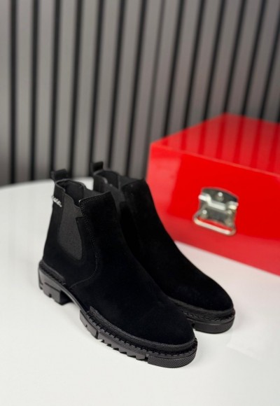 2025 PRD CHELSEA İTALYAN SİYAH SÜET  BOT - SİYAH SÜET BOT