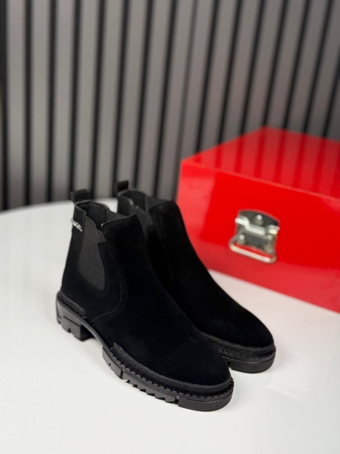 2025 PRD CHELSEA İTALYAN SİYAH SÜET  BOT - SİYAH SÜET BOT