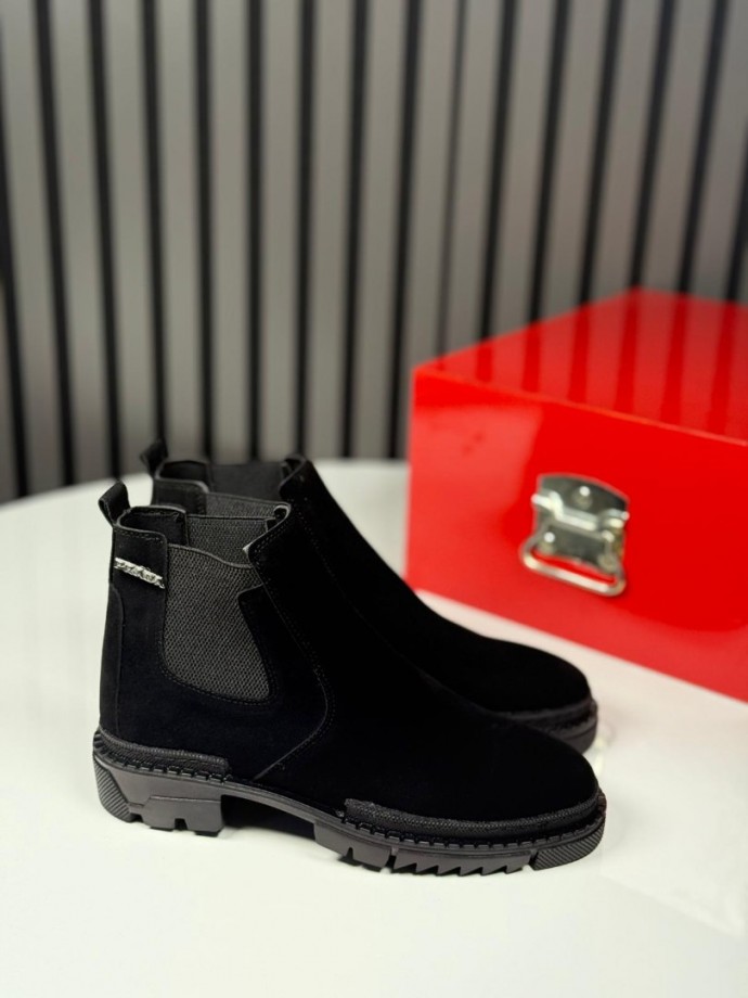 2025 PRD CHELSEA İTALYAN SİYAH SÜET  BOT - SİYAH SÜET BOT