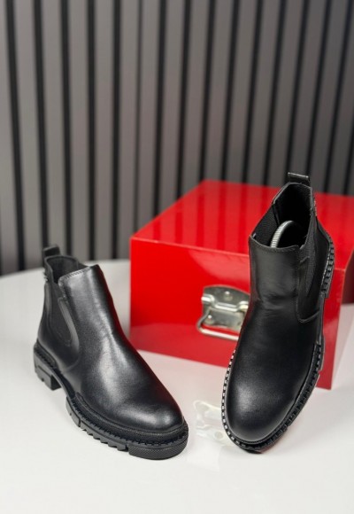 2025 PRD CHELSEA İTALYAN SİYAH MAT BOT - SİYAH MAT DERİ BOT