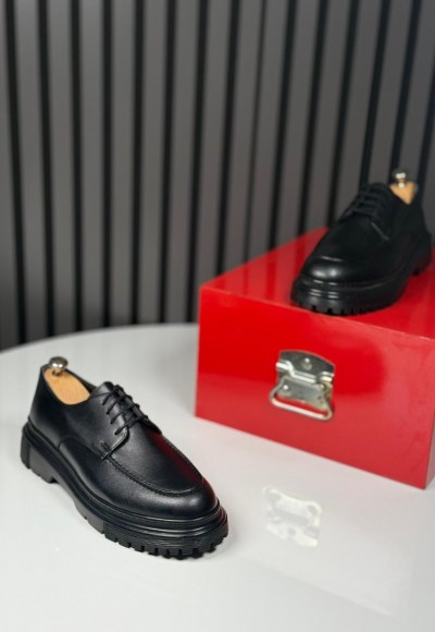 2025 PRD İTALYAN SİYAH MAT CASUAL AYAKKABI - SİYAH  MAT DERİ 