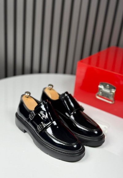 2025 PRD  İTALYAN  SİYAH MAT TOKALI AYAKKABI - SİYAH  RUGAN DERİ 