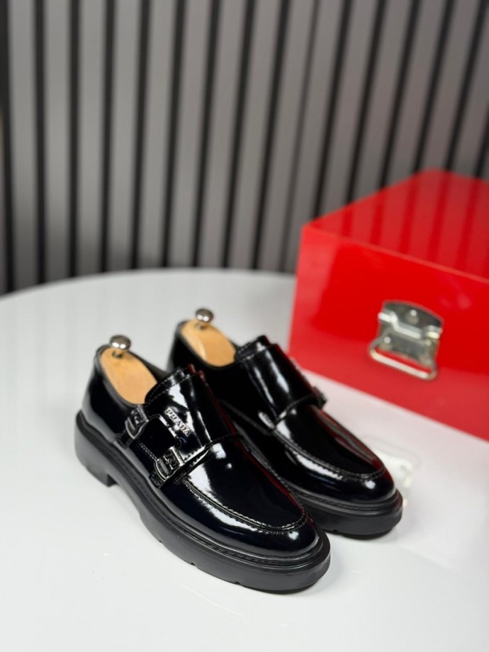 2025 PRD  İTALYAN  SİYAH MAT TOKALI AYAKKABI - SİYAH  RUGAN DERİ 