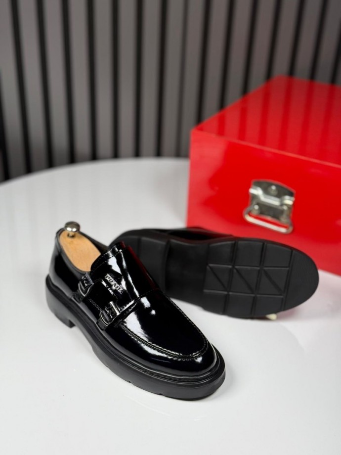 2025 PRD  İTALYAN  SİYAH MAT TOKALI AYAKKABI - SİYAH  RUGAN DERİ 