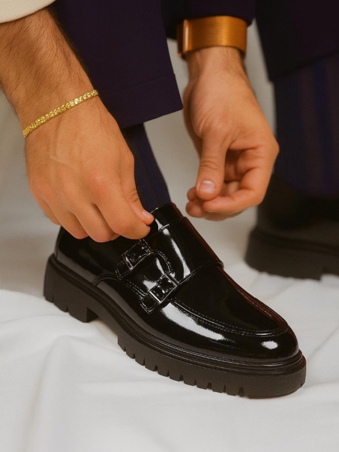 2025 YENİ SEZON TOKALI SİYAH  RUGAN CASUAL - SİYAH RUGAN  