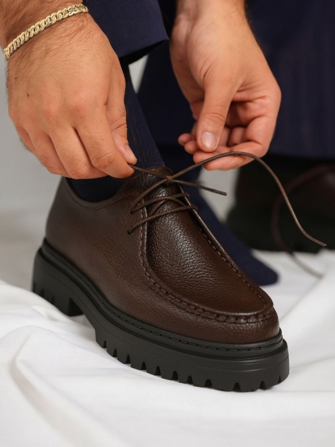 2025 YENİ SEZON PÜTÜR KAHVE CASUAL - KAHVE PÜTÜR DERİ   